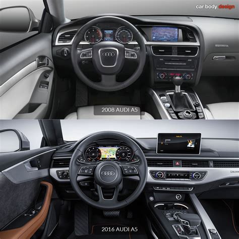 2008 Audi A5 vs 2016 Audi A5 - Interior Design Comparison - Car Body Design