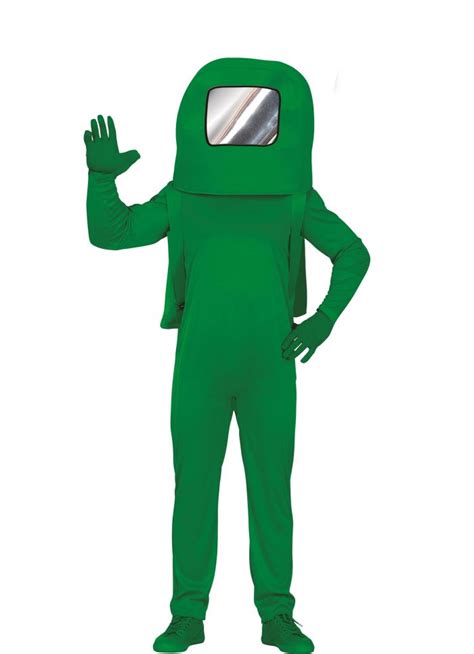 Green Killer Among Us Astronaut - Teen Costume