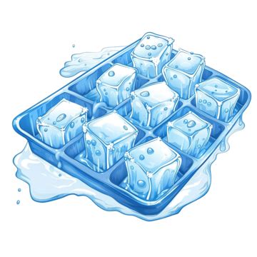 Water Ice Cube Tray Cartoon, Water, Ice, Cube PNG Transparent Image and ...
