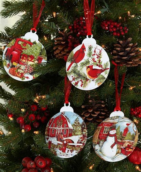 Country Christmas Galvanized Ornaments | Country christmas, Country ...