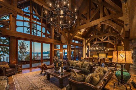 Stunning lodge style home with old world luxury overlooking Lake Tahoe ...