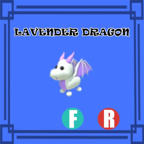 Lavender Dragon NORMAL FLY RIDE Adopt Me