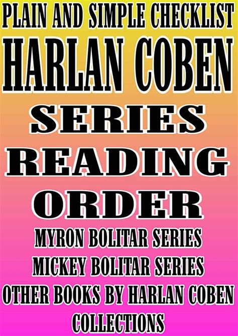 HARLAN COBEN: SERIES READING ORDER: PLAIN AND SIMPLE CHECKLIST [MYRON BOLITAR SERIES, MICKEY ...