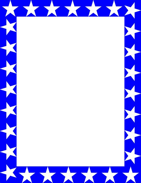 Blue Frame Border Clip Art