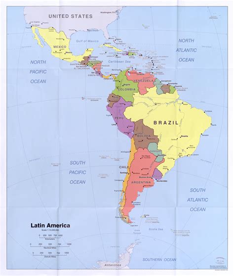 Printable Latin America Map - Printable Word Searches