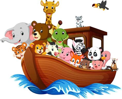 Noah's Ark cartoon 10287788 Vector Art at Vecteezy