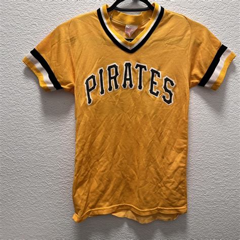 Kids Vintage Pittsburgh Pirates Baseball Jersey... - Depop