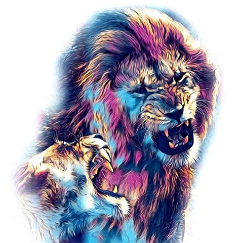 Roaring Male Lion Wallpaper