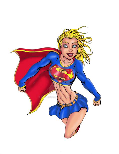 Supergirl Flying Color Revised by ESO2001 on DeviantArt