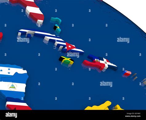 Caribbean country flags hi-res stock photography and images - Alamy