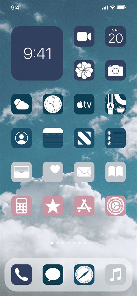 Aesthetic Cool Ios 14 App Icons Pack 166 Icons 5 Colors | Etsy