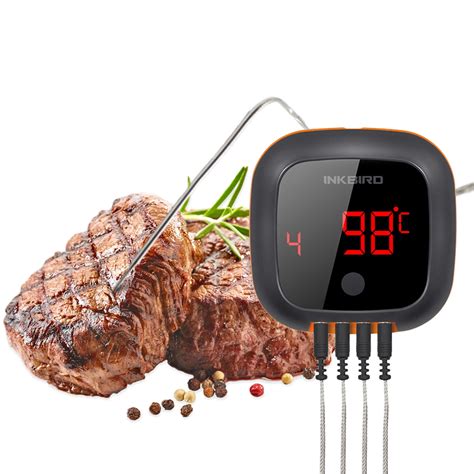 INKBIRD IBT 4XS Digital Steak Household BBQ Cooking Thermometer Meat ...