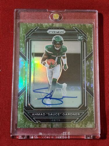 2022 PRIZIM Ahmad "Sauce" Gardner Autograph Color Match 8/25