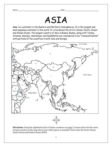 ASIA - CONTINENT | Teaching Resources