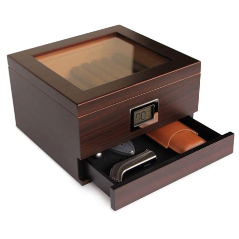 Cigar Box with Humidor - Monogram Cigar Box - Humidor Custom - Cigar Humidor Set - Personalized ...