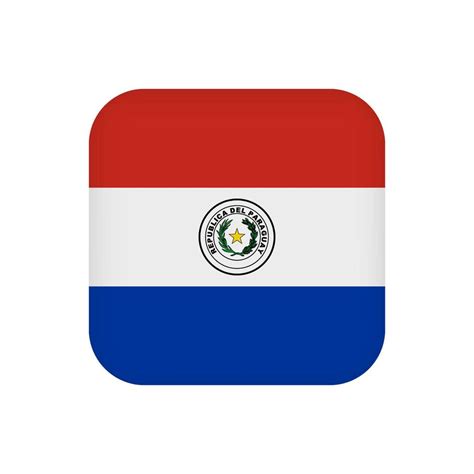 Paraguay flag, official colors. Vector illustration. 10420797 Vector ...