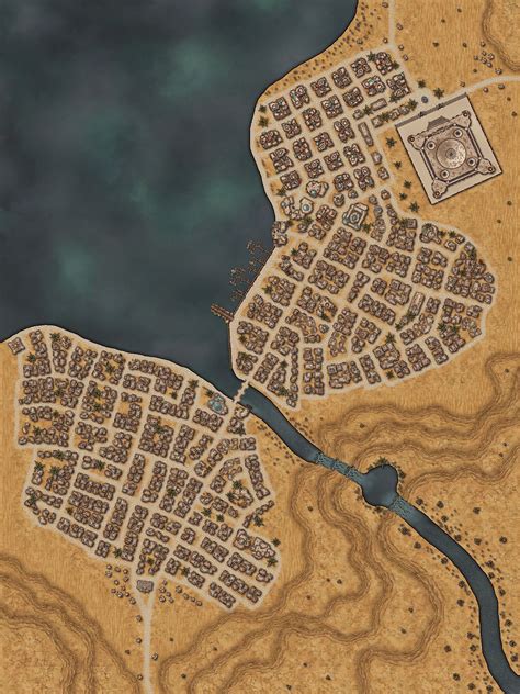 desert port city | Inkarnate - Create Fantasy Maps Online