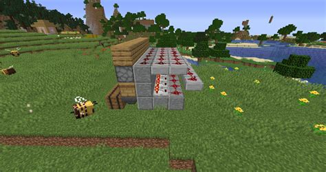 A tileable and resource-light honey farm that is easy to build : Minecraft