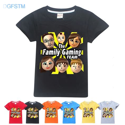 100cotton summer FGTeeV Faces Kids T Shirts for boys girls tops tees ...