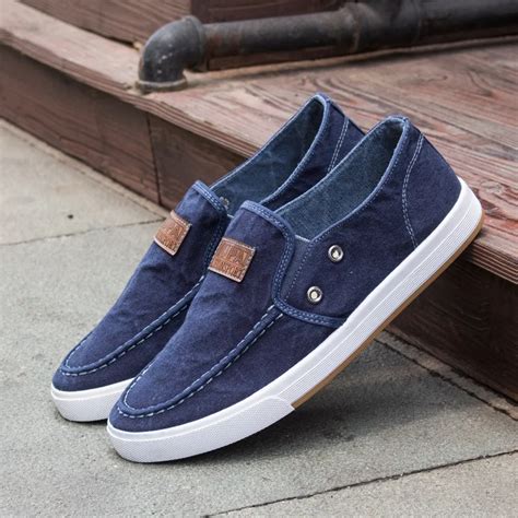 2016 new summer jeans men's leisure canvas shoes fashion men casual ...