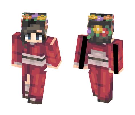 Download ⌊uℵašoα⌊ ~ Kimono Flora Minecraft Skin for Free ...