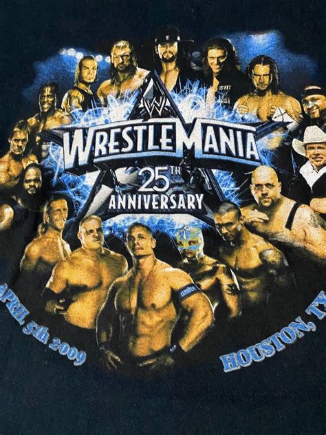 WWE Wrestlemania 25, Men's Fashion, Tops & Sets, Tshirts & Polo Shirts ...