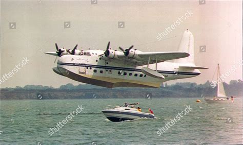 fantasy Flight Sunderland Flying Boat Takes Off Editorial Stock Photo ...