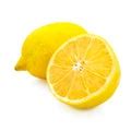 One lemon on white table - Free Stock Image