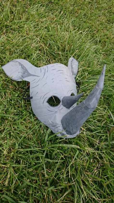 Rhinoceros mask rhinoceros costume