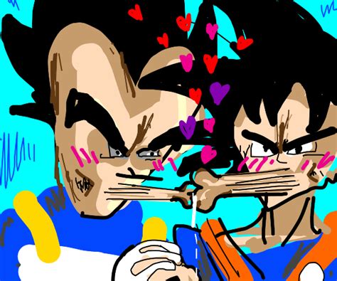 Vegeta X Goku Kiss