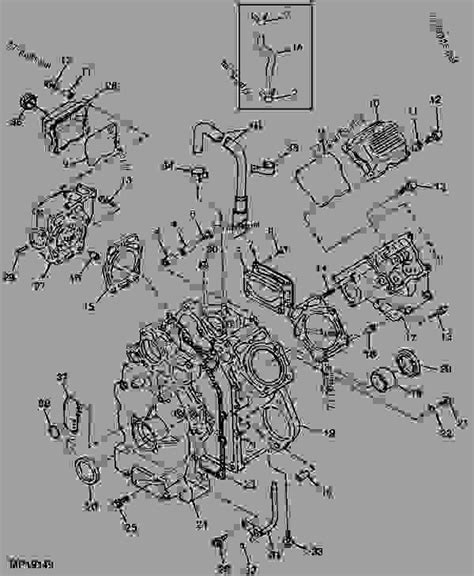 CYLINDER HEAD AND CRANKCASE (6X4) - UTILITY VEHICLE John Deere WORKSITE ...