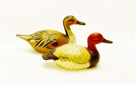 Enesco Ceramic Duck Figurines 1984 Choose One or Both by ELDees