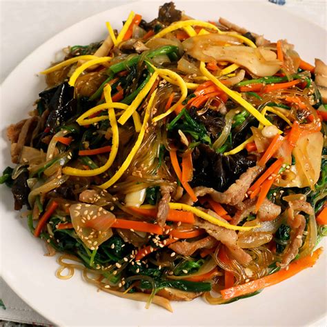 Korean food photo: Japchae for dinner! on Maangchi.com