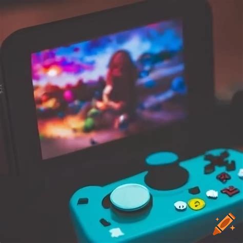 Nintendo switch gamers playing video games on Craiyon