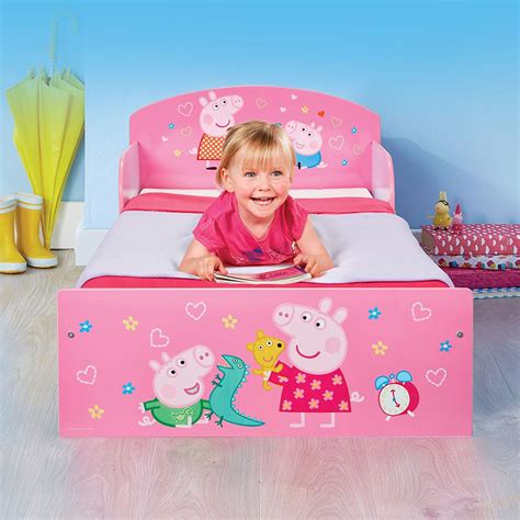 PEPPA PIG TODDLER BED & MATTRESS OPTIONS - GIRLS BEDROOM PINK CHARACTER | eBay