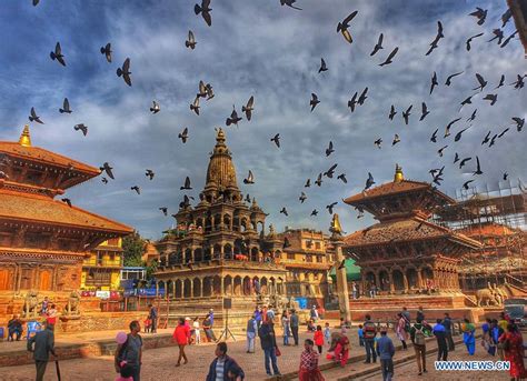 People visit Patan Durbar Square in Lalitpur, Nepal - Xinhua | English.news.cn