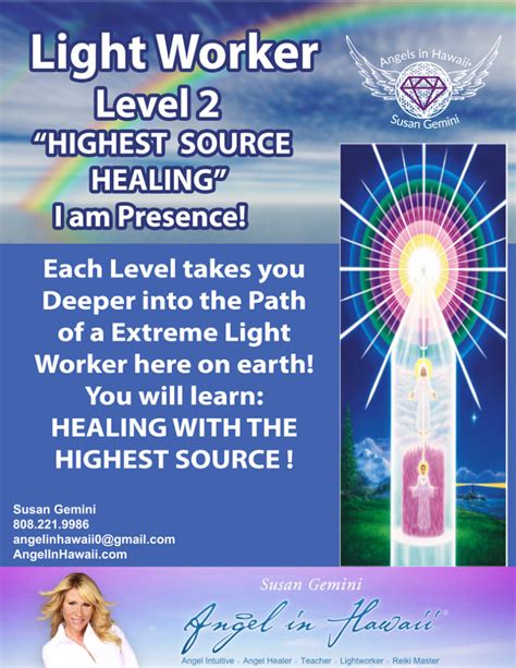 Light Worker Level 2 | Angel In Hawaii – Susan Gemini