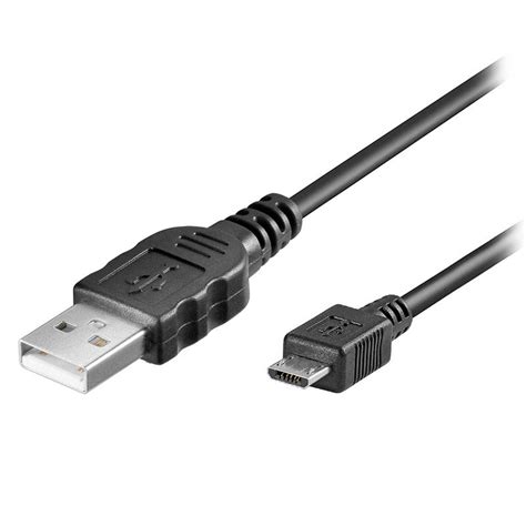 A Goobay USB to MicroUSB Cable in Black | MyTrendyPhone