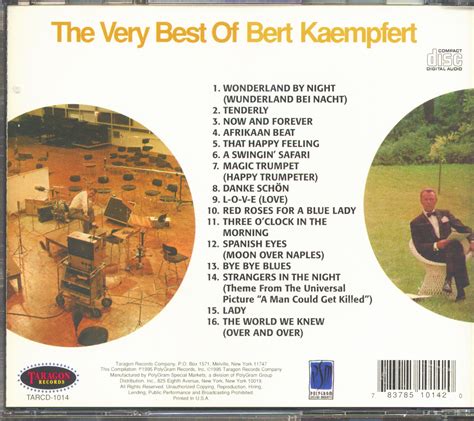 Bert Kaempfert CD: The Very Best Of Bert Kaempfert (CD) - Bear Family ...