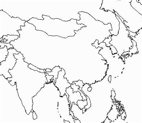 Printable Blank Map Of Southeast Asia - Printable Maps