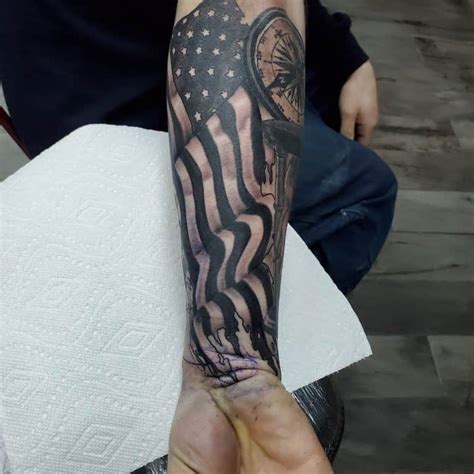 Top 89 American Flag Sleeve Tattoo Ideas - [2021 Inspiration Guide]