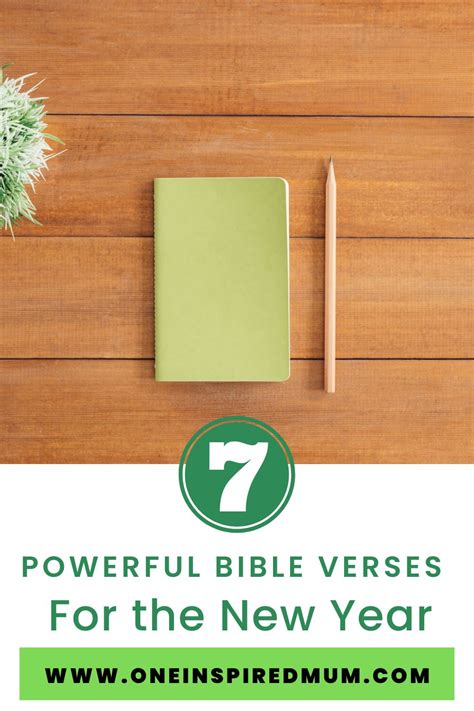 7 Powerful Bible Verses for The New Year | Oneinspiredmum