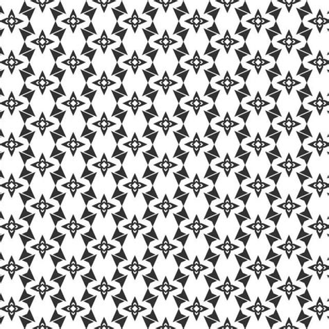 Abstract Geometric Seamless Pattern - Black and White Design