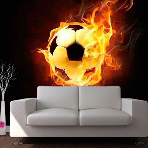 Wallpaper Flaming football