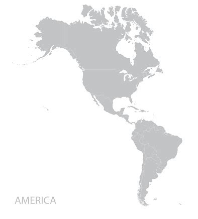 America Map Stock Illustration - Download Image Now - iStock