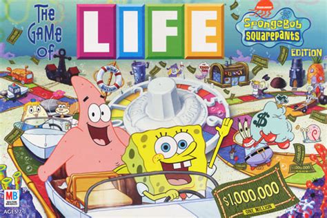 Game of Life SpongeBob Squarepants Special SpongeBob board game edition