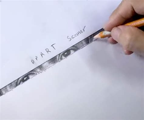 Watch an Artist Draw a Portrait Like a Flatbed Scanner