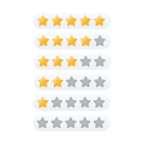 Premium Vector | 5 star rating icon vector