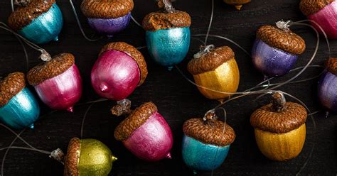 Homemade Painted Acorn Christmas Ornaments