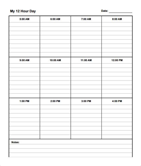 12 Hour Shift Schedule Template Excel For Your Needs